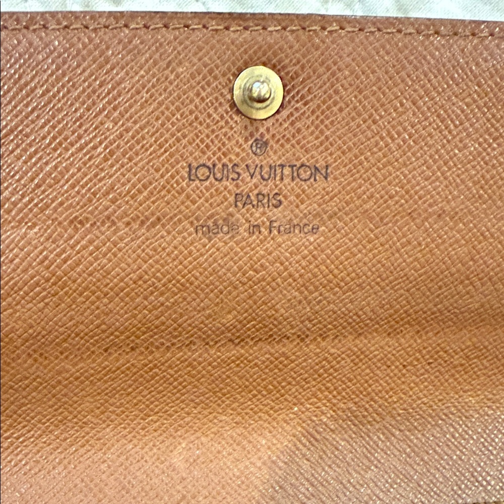 Authentic Louis Vuitton Monogram Wallet with Gold Accents - Picture 2 of 8
